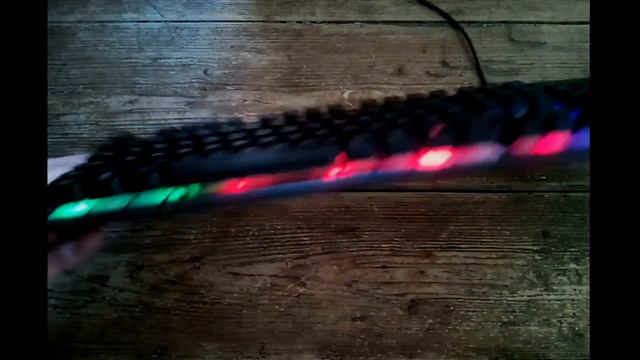 Rii RK100+ 7 Color Rainbow LED Backlit USB Wired Gaming Keyboard смотреть онлайн