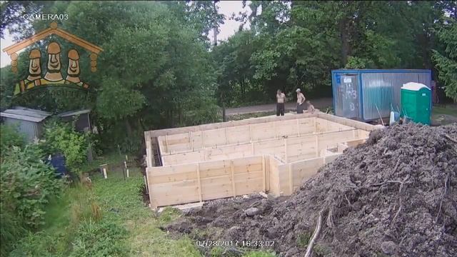 Фундамент монолитная плита с ростверком за 3 минуты! смотреть онлайн