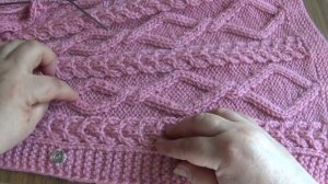 Вяжем спицами  - пальто Милана. Часть 4