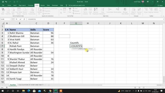 countifs with multiple criteria | countifs function in excel | countifs formula in excel смотреть онлайн