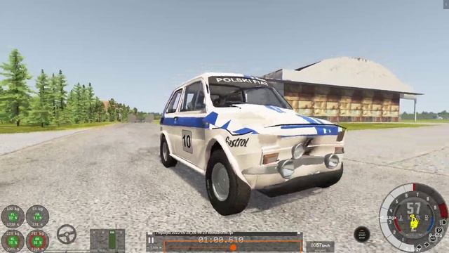 Eboladrome Destruction - Fiat 126p OBR Rally Group 2 (BeamNG.drive) смотреть онлайн