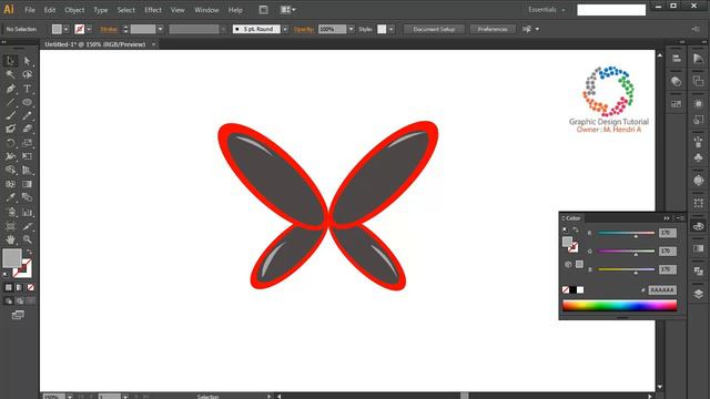 Professional Design Logo | Logo Butterfly | Graphic Design Tutorial смотреть онлайн
