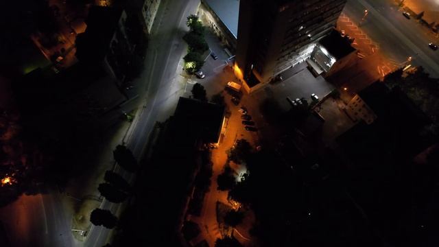 Воронеж. Ночь. Цирк. Квадрокоптер 2. Dji Air 2S