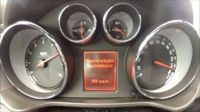 Opel Insignia OPC top speed 284 km/h Tacho Warnung смотреть онлайн
