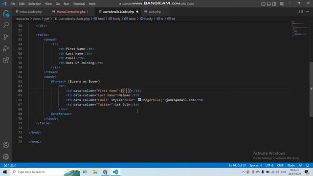 EXPORT DATA IN PDF - LARAVEL DOMPDF - COMPLETE GUIDE смотреть онлайн