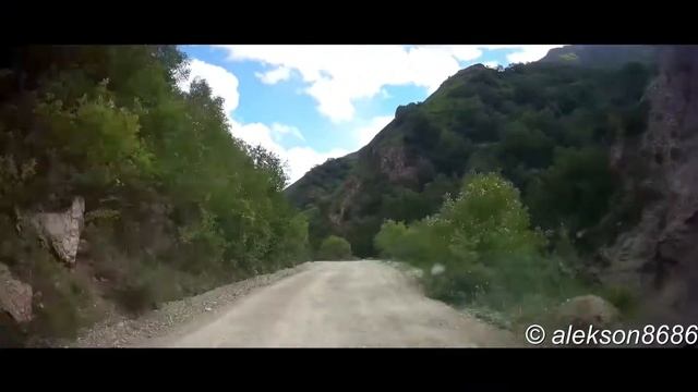 Кабардино-Балкария : дорога Чегемские водопады - пародром Чегем - село Эльтюбю смотреть онлайн