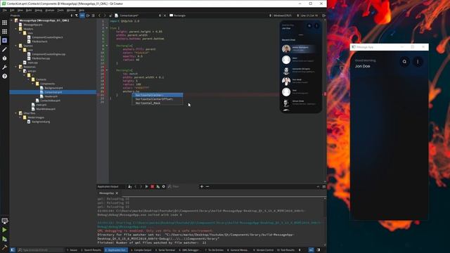 Contact List - Chat Application UI [01] смотреть онлайн