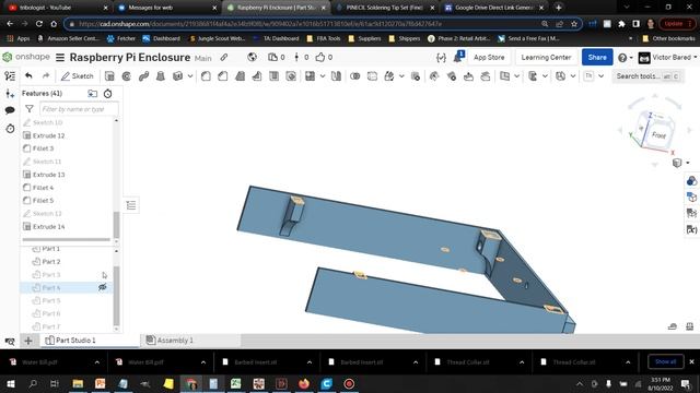 Ender 3 V2 Under Mount Enclosure for Raspberry Pi 3 B+ Design & Installation. смотреть онлайн