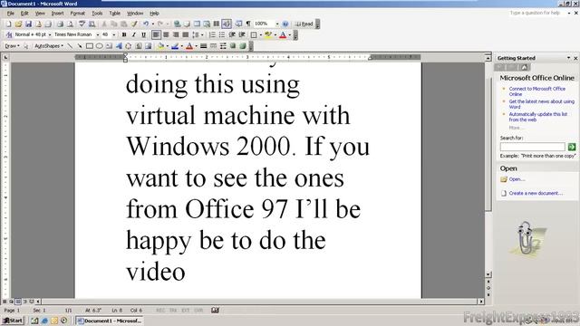 Microsoft Office 2003 & Office XP (2002) Office Assistants