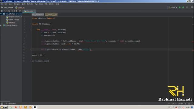 Tutorial Tkinter Pada Python #6 Penggunaan Class смотреть онлайн