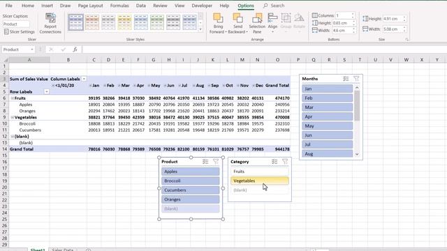 Excel Slicers for pivot tables - dashboards like in Power BI but in Excel смотреть онлайн