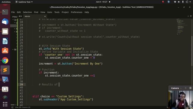 How to Add Session State to Streamlit Python смотреть онлайн