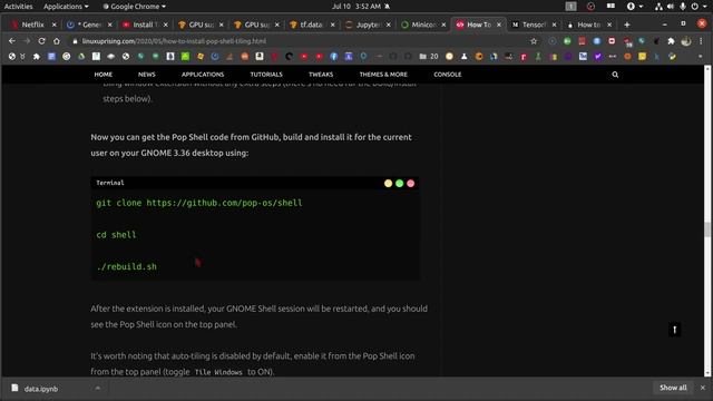 Setup Ubuntu 20.04 with ohmyzsh, miniconda, and tenserflow-gpu. смотреть онлайн
