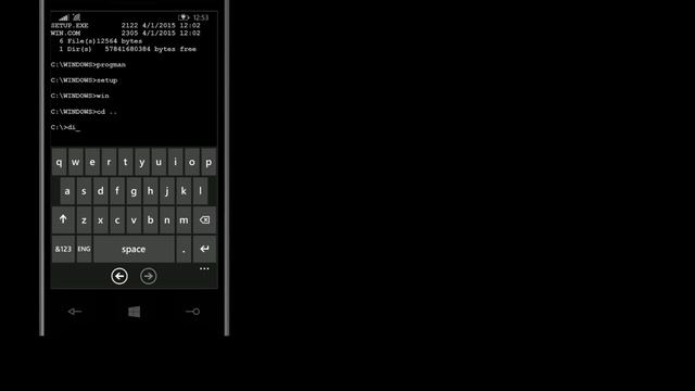 MS-DOS April Fool app for Windows Phone 8.1 смотреть онлайн