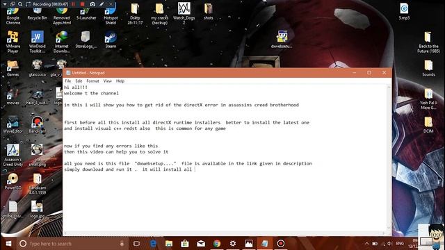 Assassin's Creed Brotherhood DirectX fix || d3dx9_42.dll missing смотреть онлайн