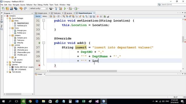 Add Department Class In JAVA netbeans #245 смотреть онлайн