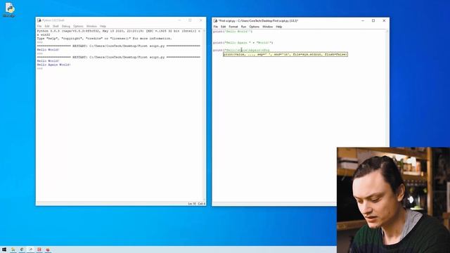 Python Workshop - Hello World! First Script смотреть онлайн