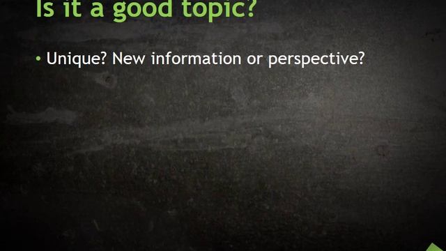 Topic Selection смотреть онлайн