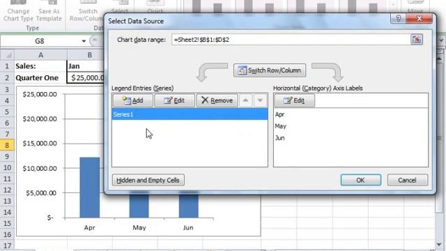 Excel 2010 Tutorial Changing the Data Range Microsoft Training Lesson 20.5 смотреть онлайн