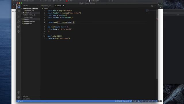 Nodejs+Koa建立Youtube视频下载平台（上） смотреть онлайн
