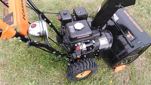 Подготовка к работе снегоуборщика CARVER STG 6561 EL смотреть онлайн