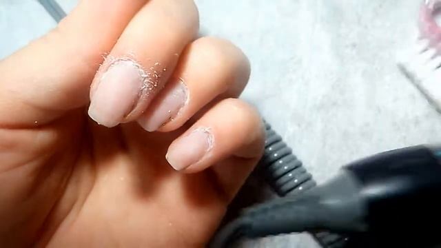Снятие гель лака керамической фрезой, комбинированный маникюр, подготовка ногтей к покрытию