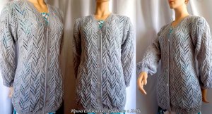 Ажурный кардиган спицами - МАСТЕР КЛАСС 2 ЧАСТЬ