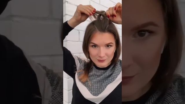 Простой, быстрый и красивый способ убрать отросшую челку ❤️ смотреть онлайн