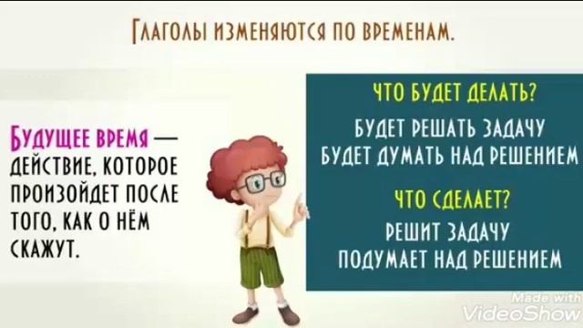 Изменение глагола по временам. Русский язык. 3 класс. смотреть онлайн