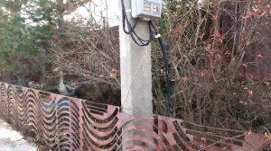 67. Подземный ввод электричества в дом.