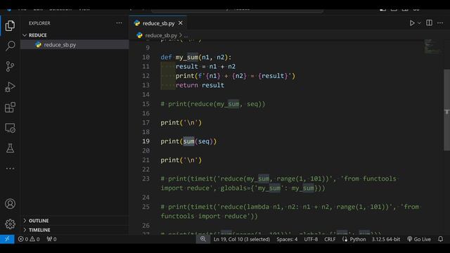 Что такое reduce() из functools Python и что с ней не так смотреть онлайн