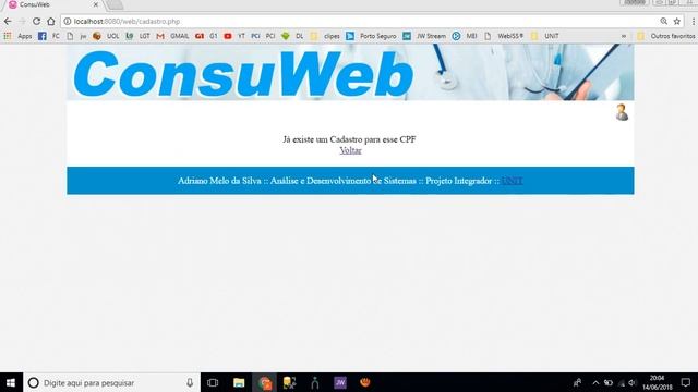 Projeto Integrador - ConsulWeb UNIT смотреть онлайн