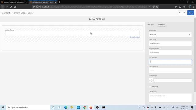 Content Fragment #2 | Create Content Fragment Model in aem смотреть онлайн