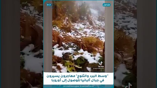 "وسط البرد والثلوج" مهاجرون يسيرون في جبال ألبانيا للوصول إلى القارّة الأوروبية смотреть онлайн
