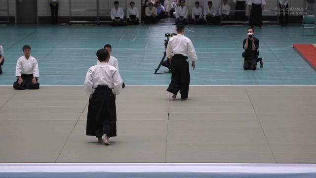 60-я Всеяпонская демонстрация айкидо (2023). Мицутеру Уэсиба (додзё-тё)