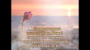 МИЛОСТЬ ТВОЯ надо мной велика