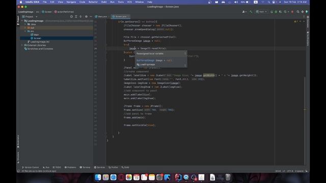 Loading image file and print size of image with Java swing смотреть онлайн