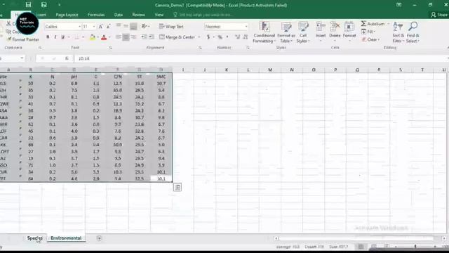 HOW TO PREPARE AND ARRANGE DATA IN EXCEL SHEET BEFORE IMPORTING INTO CANOCO 5 FOR ANALYSIS IN 2021 смотреть онлайн