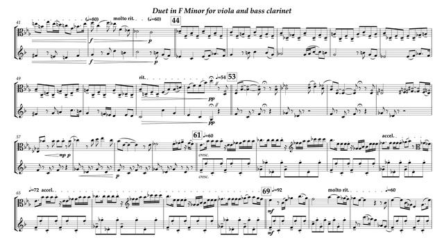 Duet for Viola and Bass Clarinet in F Minor - Deterling смотреть онлайн