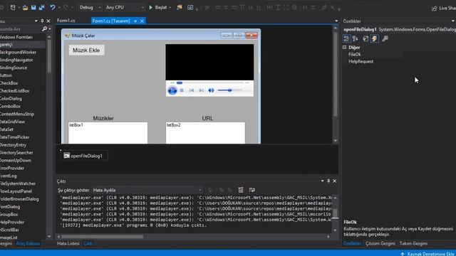 C# MediaPlayer ile Müzik Çalar Yapımı смотреть онлайн