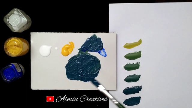 Sage Green Colour | How To Make Sage Green Colour | Colour Mixing | Almin Creatives смотреть онлайн