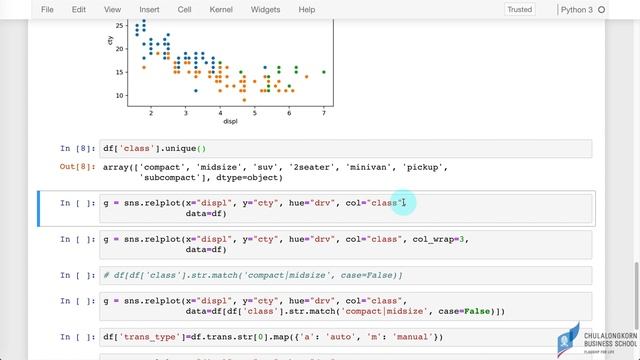 สร้างกราฟด้วย seaborn: สร้าง scatter plot หลายรูปพร้อมกันด้วย relplot смотреть онлайн