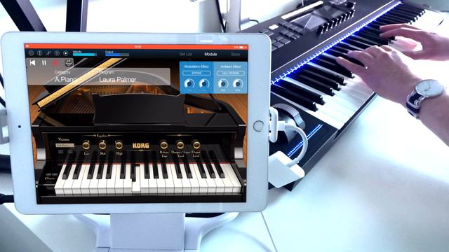 Angelo Badalamenti - Laura Palmer's Theme | Twin Peaks (Piano Cover | Korg Module iPad iOS app) смотреть онлайн