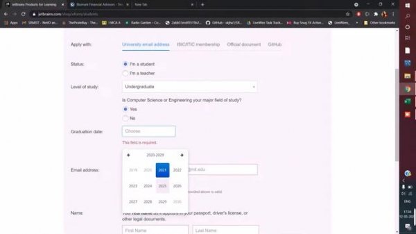 Getting Pycharm professional Version for free along with all jetbrains product.