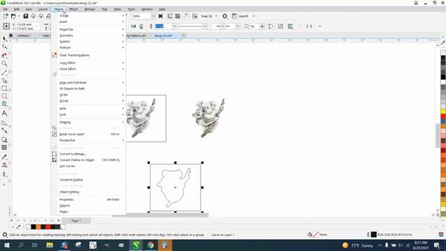 Corel Draw Tips & Tricks Outline or Cut line around an Non Traced object смотреть онлайн