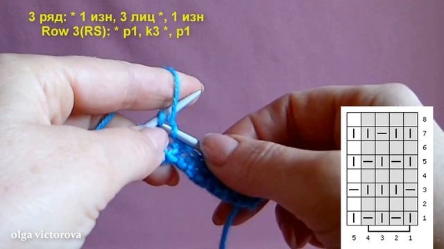 Теневой фоновый узор 537 Узоры спицами смотреть онлайн