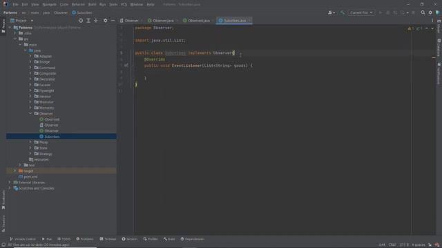 Паттерны в Java (Observer) смотреть онлайн