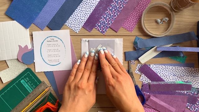 How to: Iris Folding Tulip Card Tutorial - Iris Folding Flower Series: Episode 3 Tulip Greeting Car смотреть онлайн