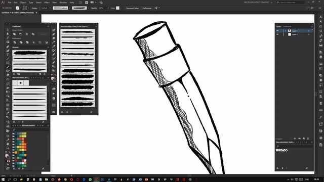 Steal My Brush! | NecroArchitect Pencil & Charcoal Brush for Adobe Illustrator and Affinity Designe смотреть онлайн