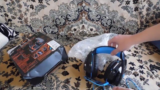 Китайский Пакетик №24 Наушники G2000 со стерео басом геймерские